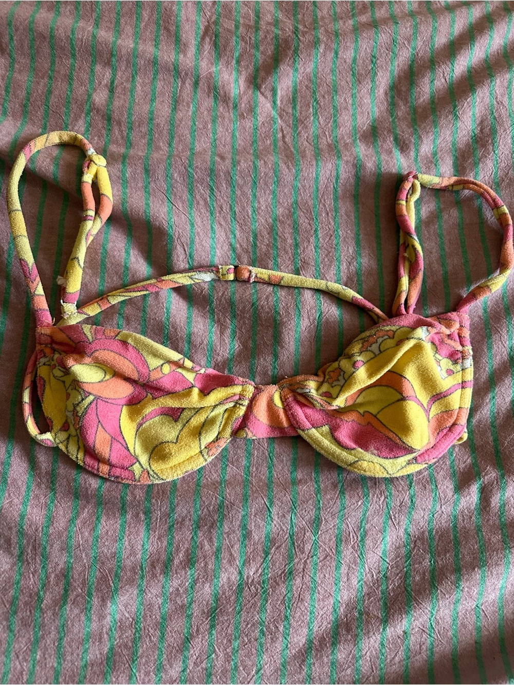 Frankie’s Bikini Top Terry Cloth